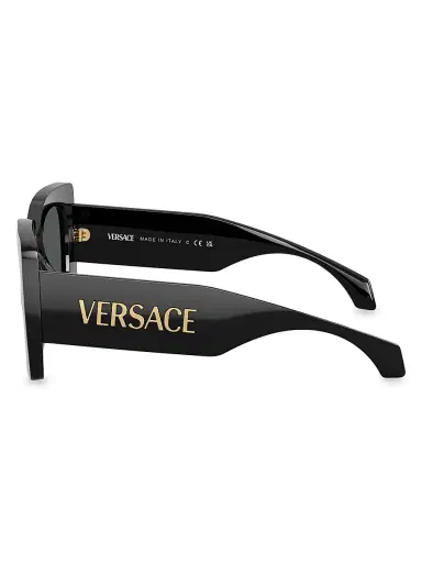 Versace Women's 54MM Square Sunglasses - Black | Thumbnail 3 Versace Women's 54MM Square Sunglasses - Black | Thumbnail 3