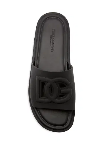 Dolce & Gabbana Men's Gomma Logo Slides - Nero - Size 13 Sandals | Thumbnail 4 Dolce & Gabbana Men's Gomma Logo Slides - Nero - Size 13 Sandals | Thumbnail 4