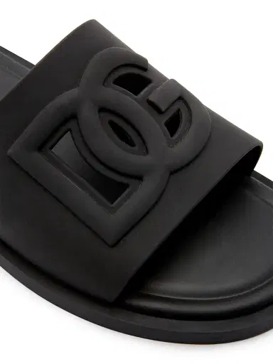 Dolce & Gabbana Men's Gomma Logo Slides - Nero - Size 13 Sandals | Thumbnail 5 Dolce & Gabbana Men's Gomma Logo Slides - Nero - Size 13 Sandals | Thumbnail 5