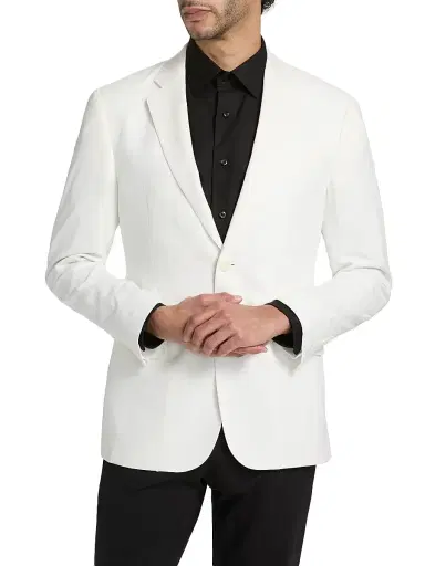 Emporio Armani Men's Tailored Sports Jacket - White - Size 48 | Thumbnail 3 Emporio Armani Men's Tailored Sports Jacket - White - Size 48 | Thumbnail 3