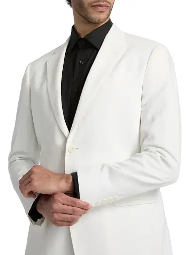 Emporio Armani Men's Tailored Sports Jacket - White - Size 48 | Thumbnail 6 Emporio Armani Men's Tailored Sports Jacket - White - Size 48 | Thumbnail 6