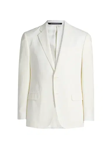 Emporio Armani Men's Tailored Sports Jacket - White - Size 48 | Thumbnail 1 Emporio Armani Men's Tailored Sports Jacket - White - Size 48 | Thumbnail 1