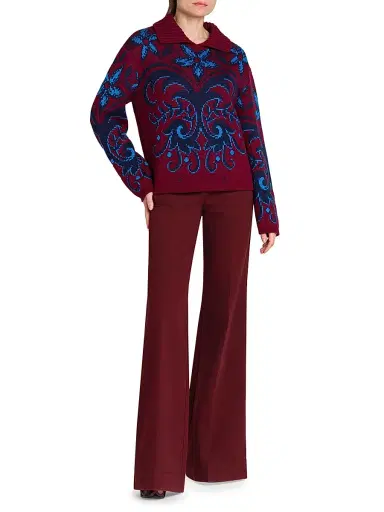 Etro Women's Wide-Leg Jeans - Melanzana Scurissimo | Thumbnail 2 Etro Women's Wide-Leg Jeans - Melanzana Scurissimo | Thumbnail 2