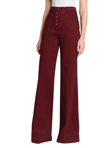 Etro Women's Wide-Leg Jeans - Melanzana Scurissimo | Thumbnail 4 Etro Women's Wide-Leg Jeans - Melanzana Scurissimo | Thumbnail 4
