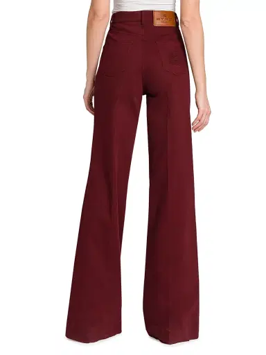 Etro Women's Wide-Leg Jeans - Melanzana Scurissimo | Thumbnail 5 Etro Women's Wide-Leg Jeans - Melanzana Scurissimo | Thumbnail 5