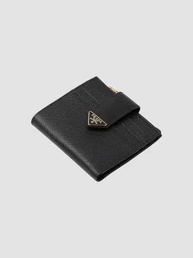 Prada Women's Small Saffiano and Smooth Leather Wallet | Thumbnail 2 Prada Women's Small Saffiano and Smooth Leather Wallet | Thumbnail 2