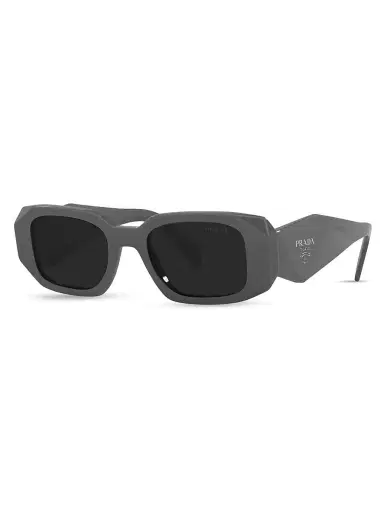 Prada Women's 49MM Rectangle Sunglasses - Dark Grey | Thumbnail 1 Prada Women's 49MM Rectangle Sunglasses - Dark Grey | Thumbnail 1
