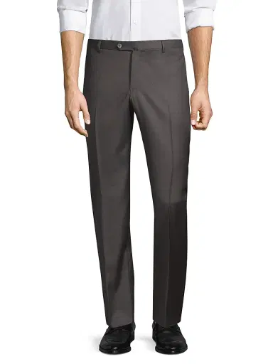 Isaia Men's Gregory Basic Wool Trousers | Thumbnail 1 Isaia Men's Gregory Basic Wool Trousers | Thumbnail 1