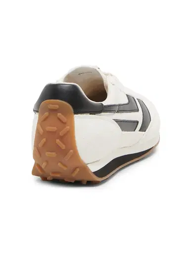 TOM FORD Men's Low-Top Lace-Up Sneakers - Optical White Black Amber | Thumbnail 3 TOM FORD Men's Low-Top Lace-Up Sneakers - Optical White Black Amber | Thumbnail 3
