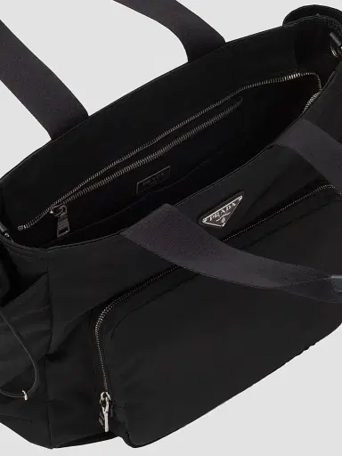 Prada Re-Nylon Baby Bag - Black | Thumbnail 4 Prada Re-Nylon Baby Bag - Black | Thumbnail 4