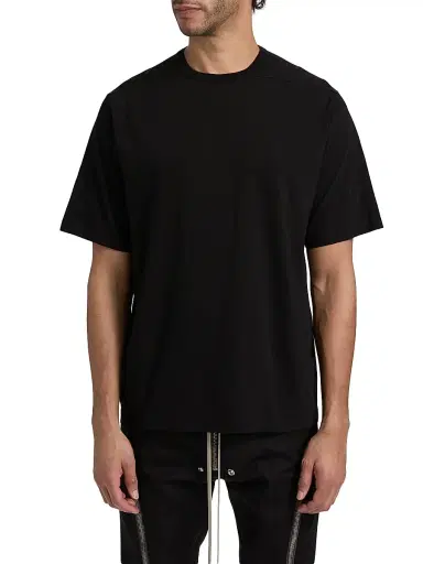Rick Owens Men's Brad Cotton T-Shirt - Black | Thumbnail 3 Rick Owens Men's Brad Cotton T-Shirt - Black | Thumbnail 3