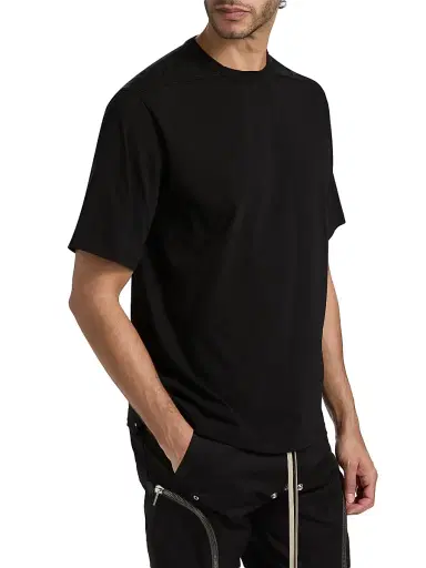 Rick Owens Men's Brad Cotton T-Shirt - Black | Thumbnail 4 Rick Owens Men's Brad Cotton T-Shirt - Black | Thumbnail 4