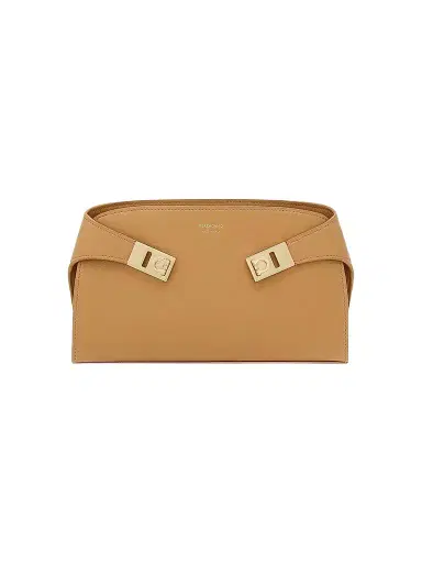FERRAGAMO Women's Mini Hug Crossbody Bag - Light Camel | Thumbnail 1 FERRAGAMO Women's Mini Hug Crossbody Bag - Light Camel | Thumbnail 1