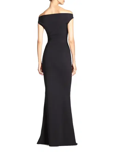 Chiara Boni La Petite Robe Women's Melania Off-The-Shoulder Gown - Cobalt - Size 16 | Thumbnail 4 Chiara Boni La Petite Robe Women's Melania Off-The-Shoulder Gown - Cobalt - Size 16 | Thumbnail 4