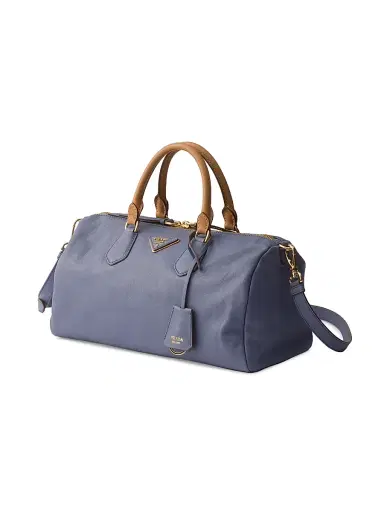 Prada Women's Leather Top-Handle Bag - Blue | Thumbnail 2 Prada Women's Leather Top-Handle Bag - Blue | Thumbnail 2