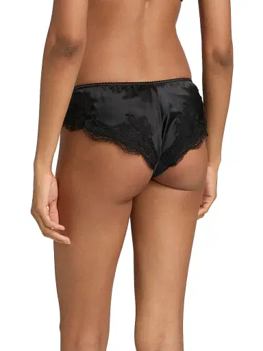 Dolce & Gabbana Women's Brasiliano Silk Hipster Brief - Nero - Size XL | Thumbnail 4 Dolce & Gabbana Women's Brasiliano Silk Hipster Brief - Nero - Size XL | Thumbnail 4