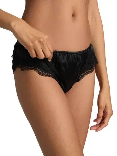 Dolce & Gabbana Women's Brasiliano Silk Hipster Brief - Nero - Size XL | Thumbnail 5 Dolce & Gabbana Women's Brasiliano Silk Hipster Brief - Nero - Size XL | Thumbnail 5