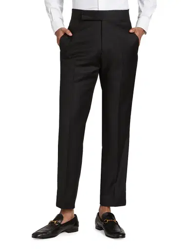 Emporio Armani Men's Wool Tuxedo Pants - Black - Size 44 | Thumbnail 3 Emporio Armani Men's Wool Tuxedo Pants - Black - Size 44 | Thumbnail 3
