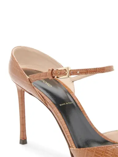Tom Ford Women's Tejus 85MM Croc-Embossed Leather Mary Jane Pumps | Thumbnail 5 Tom Ford Women's Tejus 85MM Croc-Embossed Leather Mary Jane Pumps | Thumbnail 5