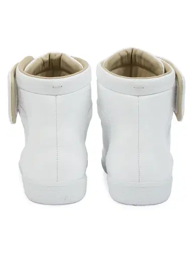 Maison Margiela Men's Future Leather Sneakers - White | Thumbnail 3 Maison Margiela Men's Future Leather Sneakers - White | Thumbnail 3