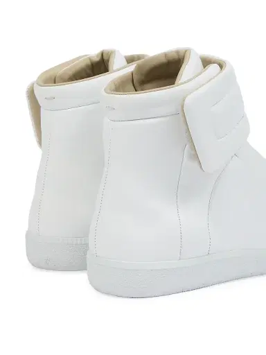 Maison Margiela Men's Future Leather Sneakers - White | Thumbnail 5 Maison Margiela Men's Future Leather Sneakers - White | Thumbnail 5