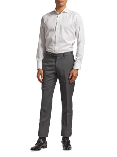 Emporio Armani Men's Virgin Wool Slim-Fit Pants - Grey - Size 44 | Thumbnail 2 Emporio Armani Men's Virgin Wool Slim-Fit Pants - Grey - Size 44 | Thumbnail 2