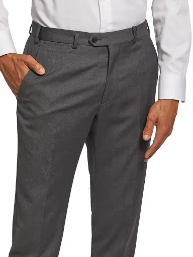 Emporio Armani Men's Virgin Wool Slim-Fit Pants - Grey - Size 44 | Thumbnail 6 Emporio Armani Men's Virgin Wool Slim-Fit Pants - Grey - Size 44 | Thumbnail 6