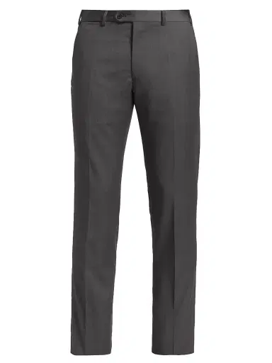 Emporio Armani Men's Virgin Wool Slim-Fit Pants - Grey - Size 44 | Thumbnail 1 Emporio Armani Men's Virgin Wool Slim-Fit Pants - Grey - Size 44 | Thumbnail 1