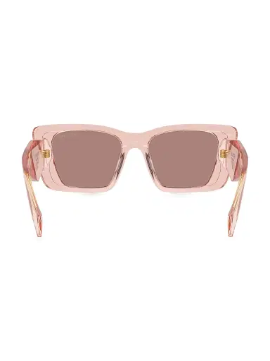 Prada Women's 51MM Butterfly Sunglasses - Translucent Peach | Thumbnail 4 Prada Women's 51MM Butterfly Sunglasses - Translucent Peach | Thumbnail 4