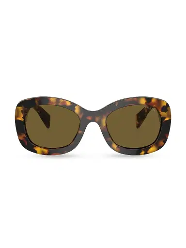 Prada Women's 55MM Oval Sunglasses - Havana Dark Brown | Thumbnail 2 Prada Women's 55MM Oval Sunglasses - Havana Dark Brown | Thumbnail 2