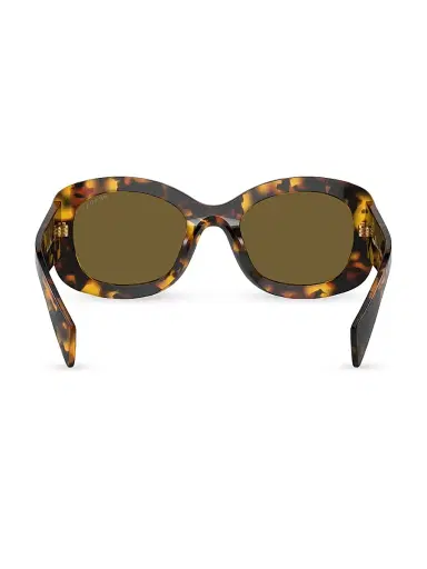 Prada Women's 55MM Oval Sunglasses - Havana Dark Brown | Thumbnail 4 Prada Women's 55MM Oval Sunglasses - Havana Dark Brown | Thumbnail 4