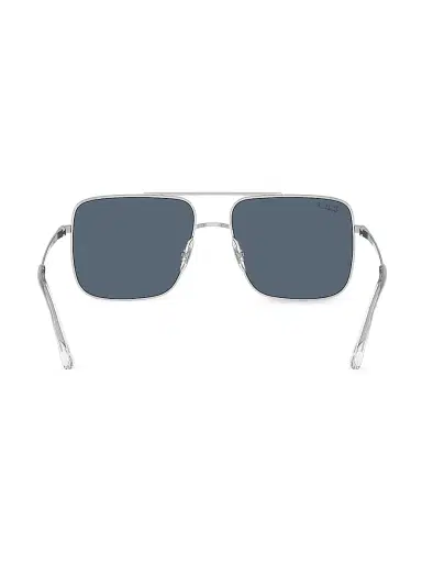 Ray-Ban Women's 0RB3758 Ari 56MM Square Sunglasses - Silver Blue | Thumbnail 4 Ray-Ban Women's 0RB3758 Ari 56MM Square Sunglasses - Silver Blue | Thumbnail 4