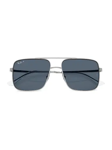 Ray-Ban Women's 0RB3758 Ari 56MM Square Sunglasses - Silver Blue | Thumbnail 5 Ray-Ban Women's 0RB3758 Ari 56MM Square Sunglasses - Silver Blue | Thumbnail 5