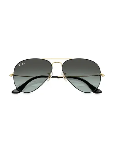 Ray-Ban Women's RB3025 62MM Original Aviator Sunglasses - Gradient Grey Gold | Thumbnail 5 Ray-Ban Women's RB3025 62MM Original Aviator Sunglasses - Gradient Grey Gold | Thumbnail 5