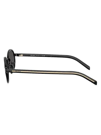Prada Women's 52MM Oval Sunglasses - Black | Thumbnail 3 Prada Women's 52MM Oval Sunglasses - Black | Thumbnail 3