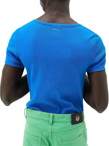 Versace Men's Stretch-Cotton T-Shirt | Thumbnail 3 Versace Men's Stretch-Cotton T-Shirt | Thumbnail 3