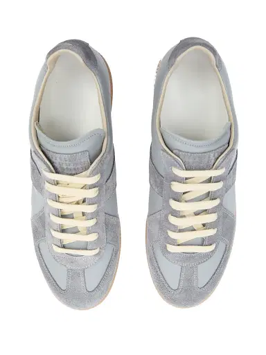Maison Margiela Men's Replica Leather & Suede Sneakers - Griffin Gray | Thumbnail 4 Maison Margiela Men's Replica Leather & Suede Sneakers - Griffin Gray | Thumbnail 4