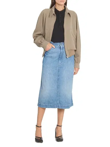 Maison Margiela Women's Wool Gabardine Zip Jacket | Thumbnail 2 Maison Margiela Women's Wool Gabardine Zip Jacket | Thumbnail 2