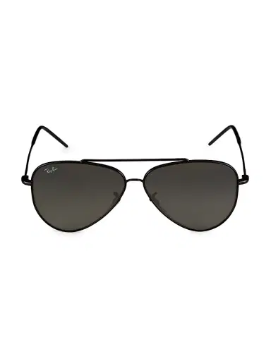 Ray-Ban Women's RBR0101S 59MM Inverted Aviator Sunglasses - Black | Thumbnail 1 Ray-Ban Women's RBR0101S 59MM Inverted Aviator Sunglasses - Black | Thumbnail 1