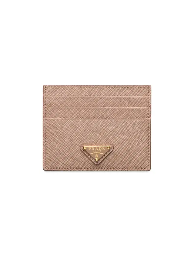Women's Saffiano Leather Card Holder - Blush Women's Saffiano Leather Card Holder - Blush