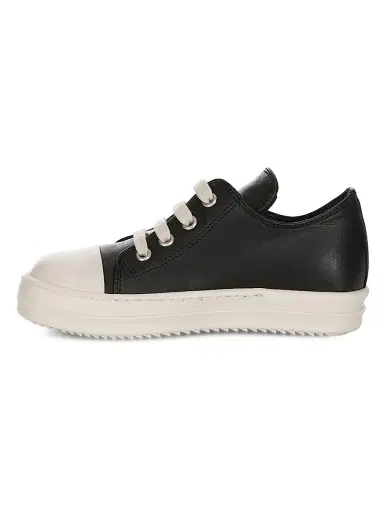 Rick Owens Little Kid's & Kid's Extreme Low Leather Sneakers - Black 9.5 (Toddler) | Thumbnail 2 Rick Owens Little Kid's & Kid's Extreme Low Leather Sneakers - Black 9.5 (Toddler) | Thumbnail 2