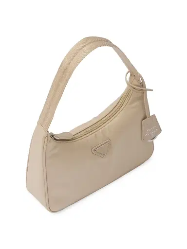 Prada Women's Re-Edition 2000 Re-Nylon Mini Shoulder Bag - Beige Khaki | Thumbnail 3 Prada Women's Re-Edition 2000 Re-Nylon Mini Shoulder Bag - Beige Khaki | Thumbnail 3