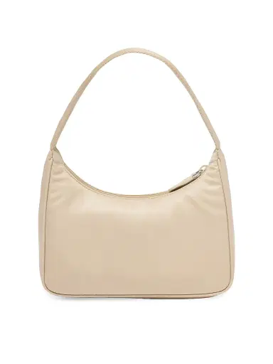 Prada Women's Re-Edition 2000 Re-Nylon Mini Shoulder Bag - Beige Khaki | Thumbnail 4 Prada Women's Re-Edition 2000 Re-Nylon Mini Shoulder Bag - Beige Khaki | Thumbnail 4