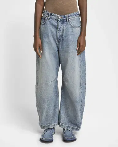 Loewe Anagram Barrel Leg Jeans | Thumbnail 4 Loewe Anagram Barrel Leg Jeans | Thumbnail 4