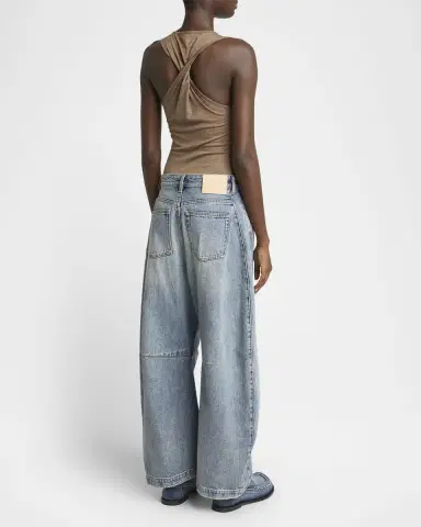 Loewe Anagram Barrel Leg Jeans | Thumbnail 5 Loewe Anagram Barrel Leg Jeans | Thumbnail 5