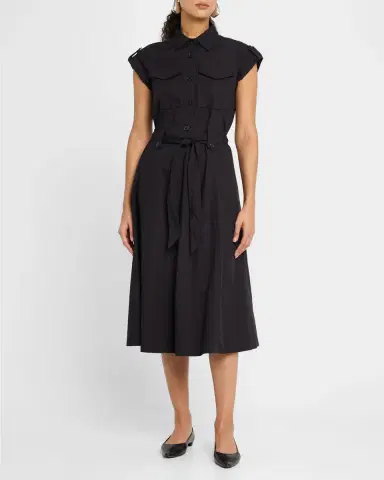DEREK LAM 10 CROSBY Kayla Belted Midi Shirtdress | Thumbnail 2 DEREK LAM 10 CROSBY Kayla Belted Midi Shirtdress | Thumbnail 2