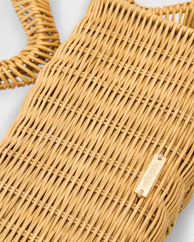 Cult Gaia Elsa Wavy Rattan Clutch Bag | Thumbnail 6 Cult Gaia Elsa Wavy Rattan Clutch Bag | Thumbnail 6