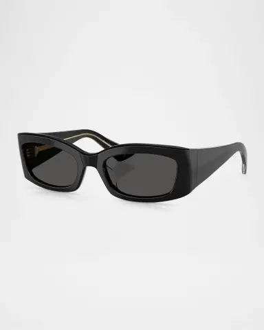 Khaite x Oliver Peoples Ov5575su Rectangle Acetate Sunglasses | Thumbnail 3 Khaite x Oliver Peoples Ov5575su Rectangle Acetate Sunglasses | Thumbnail 3