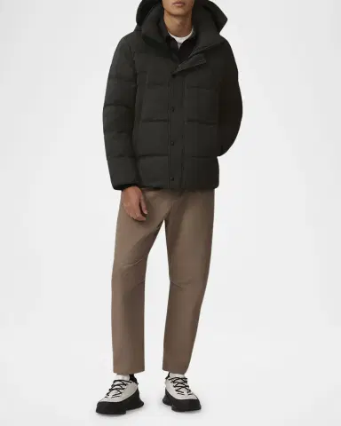 Canada Goose Men 's Coated Wyndham Black Label Parka | Thumbnail 2 Canada Goose Men 's Coated Wyndham Black Label Parka | Thumbnail 2