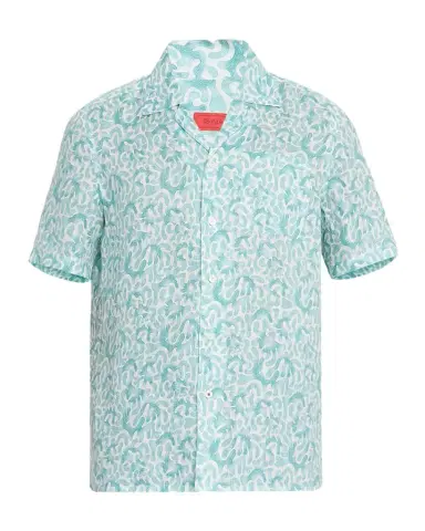 Isaia Men's Linen Coral-Print Camp Shirt | Thumbnail 1 Isaia Men's Linen Coral-Print Camp Shirt | Thumbnail 1